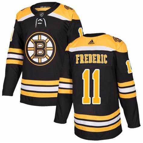 Mens Boston Bruins #11 Trent Frederic Black Stitched Jersey Dzhi->boston bruins->NHL Jersey